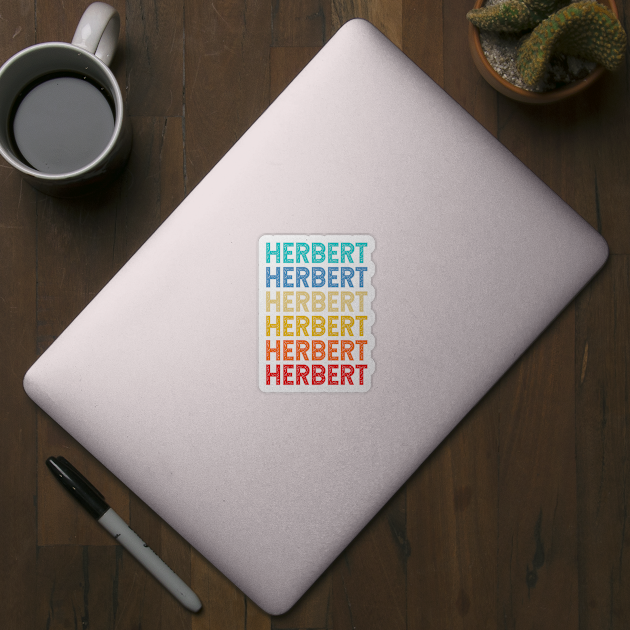 Herbert Name Vintage Retro Custom Gift Named Herbert by CoolDesignsDz